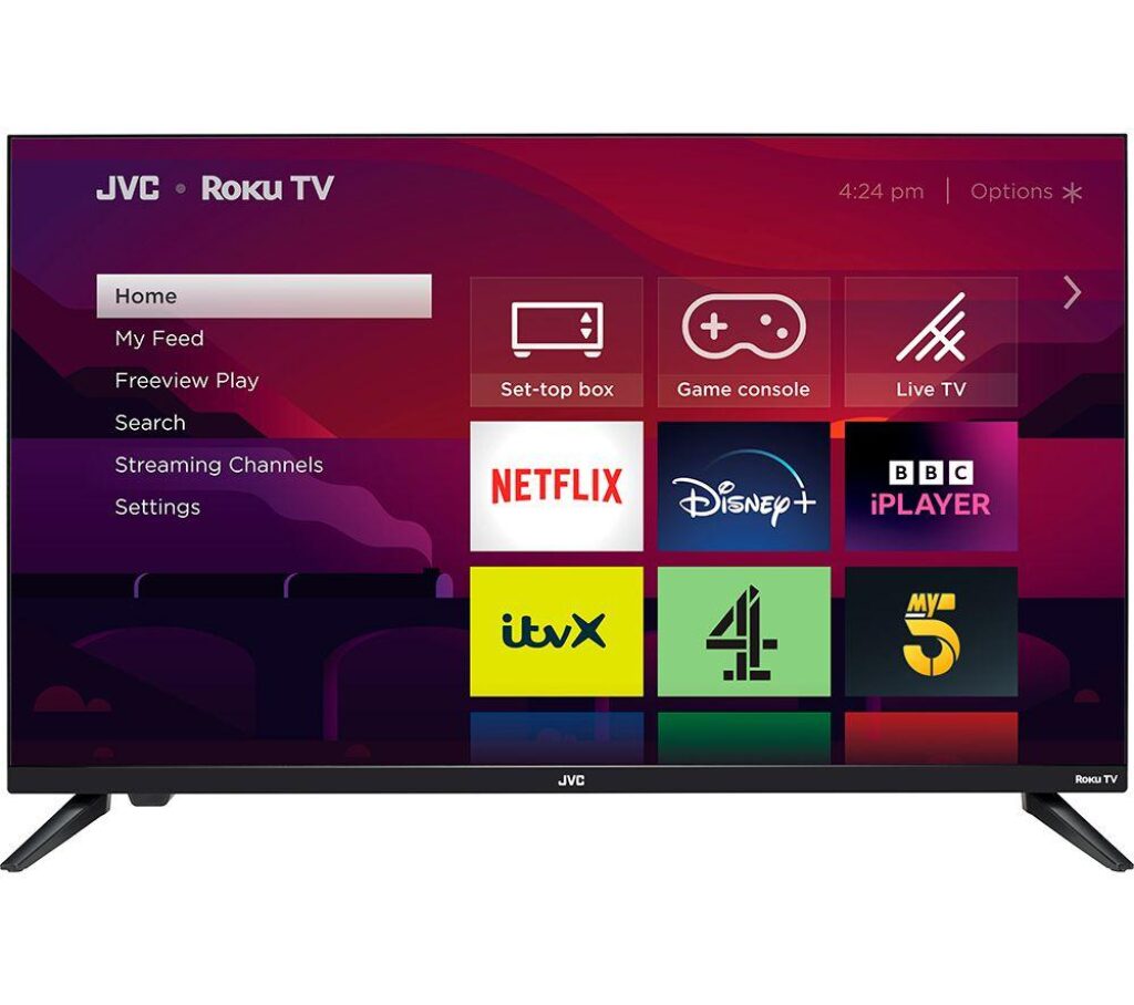 32" JVC LT-32CR230 Smart HD Ready HDR LED TV, Black