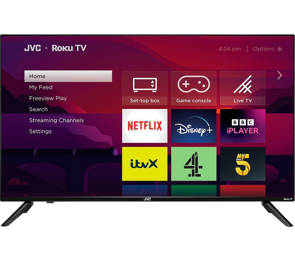 40" JVC LT-40CR330 Smart Full HD HDR LED TV, Black