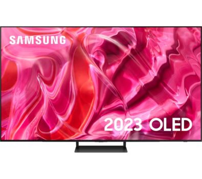 55" SAMSUNG QE55S90CATXXU Smart 4K Ultra HD HDR OLED TV with Bixby & Amazon Alexa, Black
