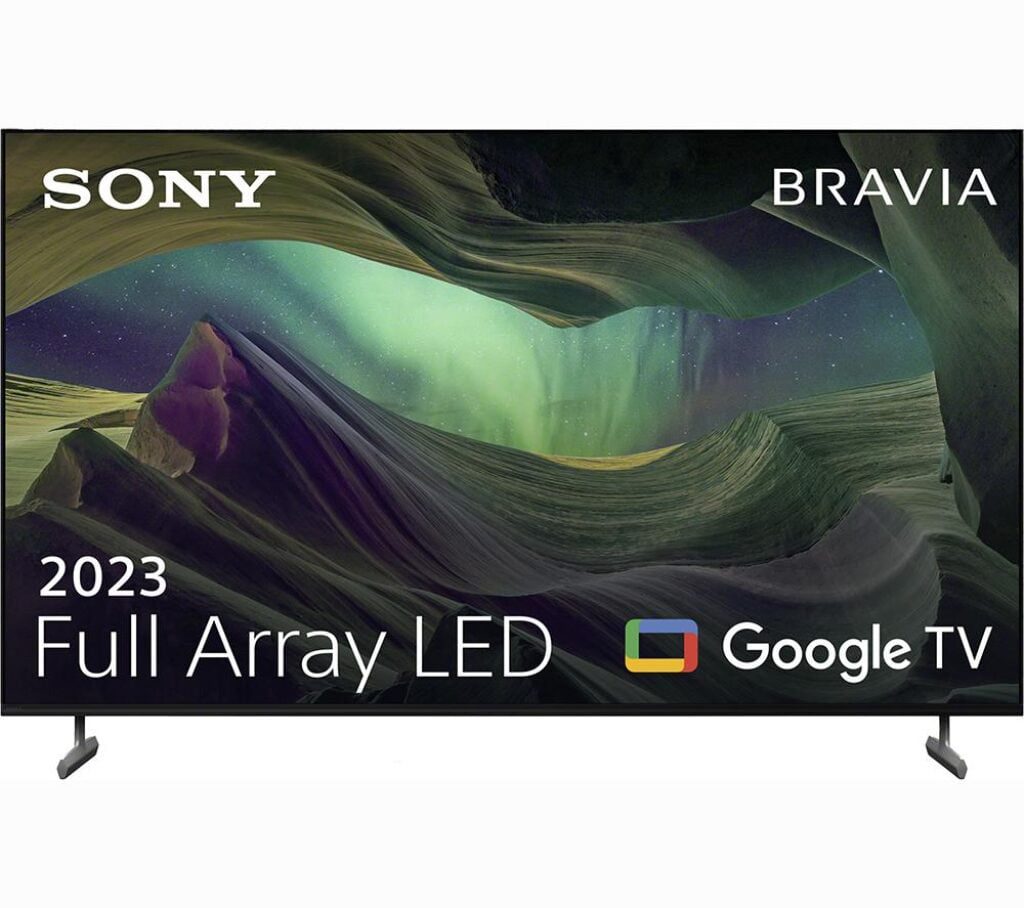 55" SONY BRAVIA KD-55X85LU Smart 4K Ultra HD HDR LED TV with Google Assistant, Silver/Grey,Black