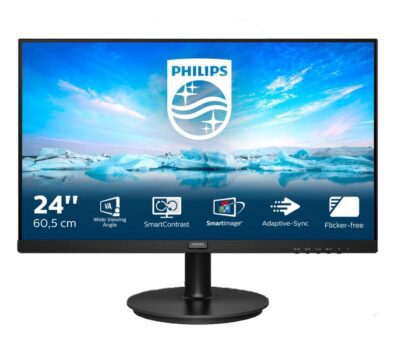 PHILIPS 242V8LA Full HD 24" LCD Monitor - Black, Black