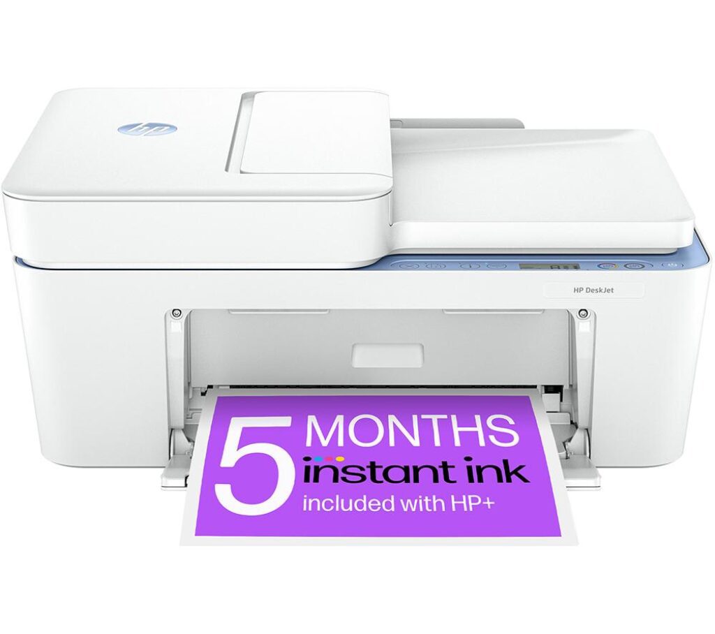 HP DeskJet 4222e All-in-One Wireless Inkjet Printer & Instant Ink with HP, White