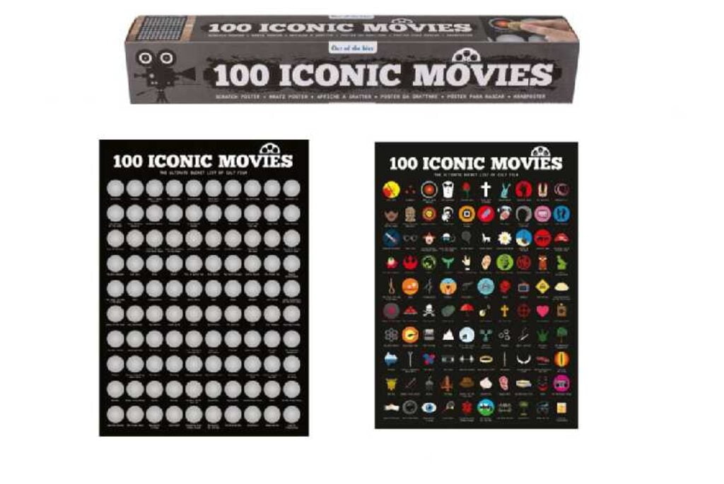 Iconic Movies Scratch Poster | Wowcher