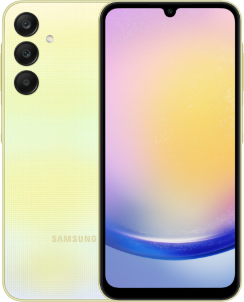 Samsung Galaxy A25 5G Yellow on Idmobile - £20.99pm & £9.00 Upfront - 24 Month Contract - Samsung Galaxy Buds FE included