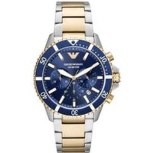 Emporio Armani AR11362 Men's Watch with Chronograph & Blue Dial | Wowcher