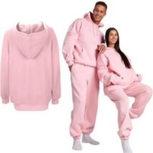 Unisex Black Unisex Comfort Hoodie with Built-In Eye Mask or Set w/ Joggers - 7 Sizes & 6 Colours | Wowcher