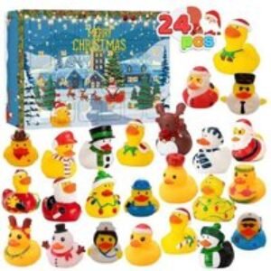 Kids Rubber Duck Toy Advent Calendar - 24 Surprises