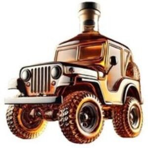 Jeep Glass Decorative Whiskey Bottle - Borosilicate Car-Shaped Ornament