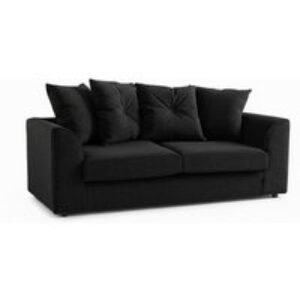 Dylan Kira Grey 3-Seater Sofa with Premium Comfort | Wowcher