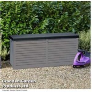 Weatherproof Polypropylene Garden Storage Box with Lockable Sit-On Lid - 531.5L Capacity | Wowcher