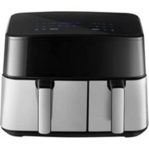 Dual Basket Touchscreen Air Fryer with Smart Presets - 6.5L + 3.5L Capacity | Wowcher