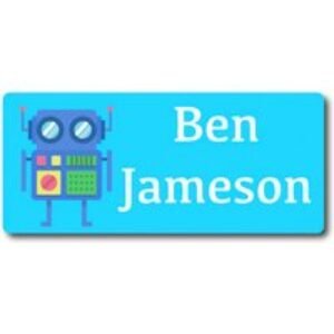 48 Personalised Kids' Vinyl Name Labels - Durable