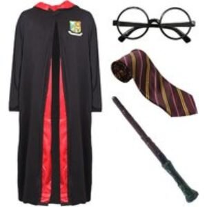 Unisex Black EARLY BIRD! Harry Potter  Kids Wizard Costume- Robe