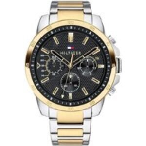 Tommy Hilfiger 1791559 Black Stainless Steel Quartz Watch For Men - 2 Yr Warranty + 1-Year Warranty Included | Wowcher
