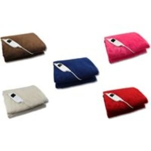 Glowmaster UK Electric Heated Blanket - 9 Heat Settings & 8 Colours | Wowcher