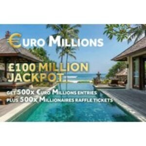 500 EuroMillions Lines & 500 Millionaires Raffle Tickets -  HUGE £100M Jackpot! | Wowcher