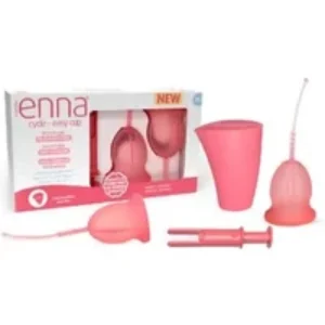 Enna Cycle 2 Menstrual Cups Size M + Applicator