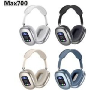Wireless Bluetooth Headset with Digital Display - Sleek Over-Ear