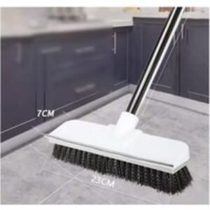 Long-Handled Dual-Purpose Floor Scrubber & Brush - Adjustable