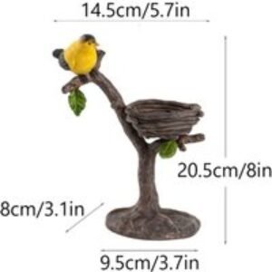 Bird's Nest Candle Holder - Vintage Resin Table Decor Ornament | Wowcher