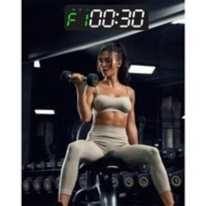 Interval Training Boxing Fitness Timer - Compact Magnetic Gym Timer with Remote & 40hr Battery | Wowcher