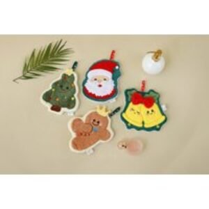 Festive Christmas Coral Fleece Hand Towel - Hangable