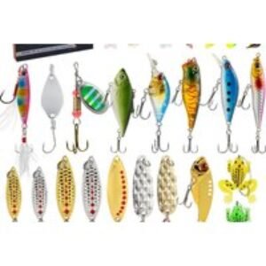 24-Piece Fishing Lure Advent Calendar Gift Set - 24 Surprises for Anglers | Wowcher