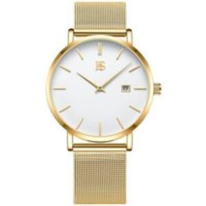 Modern Crevo Gold Watch with White Dial! | Wowcher