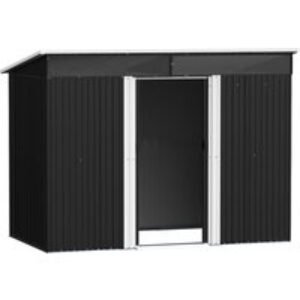 PRICE DROP! Metal Storage Shed with Secure Lockable Sliding Doors - 8.5 x 4ft or 8.5 x 6ft | Wowcher