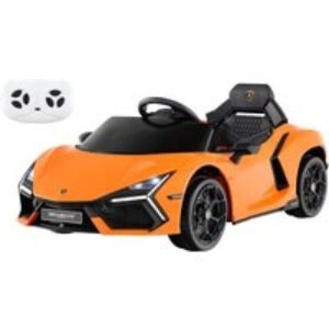 12V Licensed Lamborghini Ride-On Car for Kids with Hydraulic Doors & Music | Wowcher