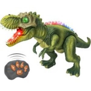 Lifelike 7-Color LED Mist Spray T-Rex Toy with Remote Control | Wowcher
