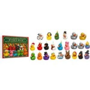 Funny Middle Finger Rubber Duck Christmas Advent Calendar - 24-Piece Set | Wowcher
