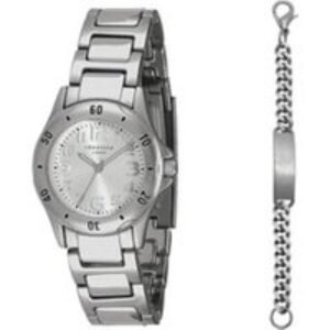 Boys' Silver Watch & Bracelet Gift Set with Classic Modern Design - 12-Month Warranty! | Wowcher