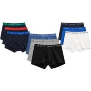 Gant 3-Pack Men's Trunks in Organic Cotton Stretch - Assorted Colours | Wowcher