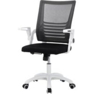 Ergonomic Mesh Swivel Office Computer Chair - Black or White | Wowcher