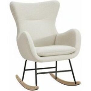 Sherpa-Upholstered Accent Rocking Chair - Comfy