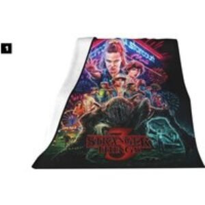 Stranger Things  Plush Blanket - 3 Sizes & 5 Designs! | Wowcher