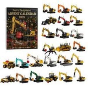 Kids Construction Toy Advent Calendar - 24 Heavy Machinery Surprises - Christmas Countdown for Collectors & Families | Wowcher