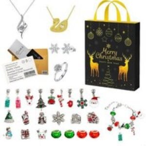 Luxury Jewellery Advent Calendar with Moissanite & Swarovski Set | Wowcher