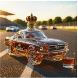 High-Borosilicate Glass Car-Shaped Whisky Decanter - Unique Tableware Gift Bottle