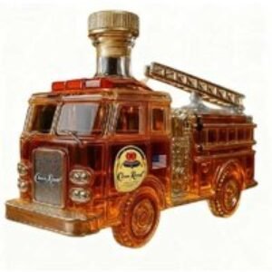 Glass Fire Truck Decanter - Leak-Proof