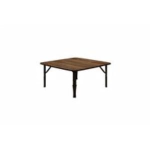 Stylish 80cm Square Wooden Folding Coffee Table - Brown | Wowcher