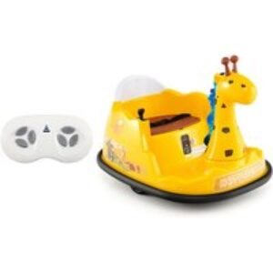 12V Giraffe-Themed Toddler 360° Spinning Ride-On Bumper Car Toy | Wowcher
