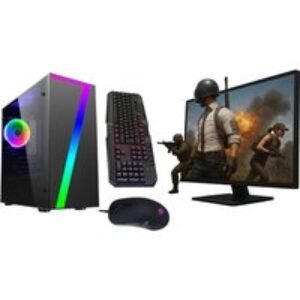 Savitar SEVEN Gaming Desktop Bundle with Monitor