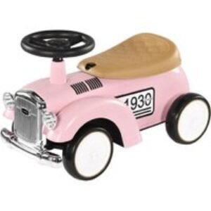 PRICE DROP! Pink Foot to Floor Ride-On Slider with Storage - Ages 12-36M