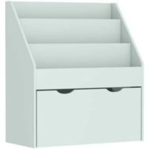 PRICE DROP! Wood Kids Bookcase with Shelves & Drawer - Mobile Storage Unit for Playroom or Bedroom | Wowcher