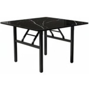 Square 80cm Folding Coffee Table with Luxurious Marble Effect Top | Wowcher
