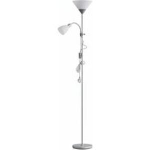Modern 2-Head Floor Lamp with Directional Adjustable Lamp Heads | Wowcher