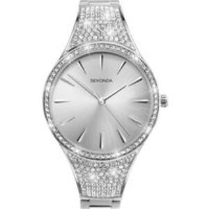 Sekonda Silver Stone-Set Ladies Watch - 12-Month Warranty! | Wowcher