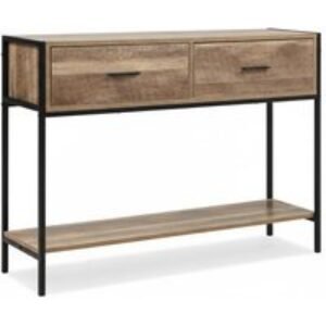 Rustic Console Table - Metal Frame